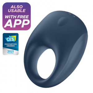 Strong One - Blue - Penisring med App