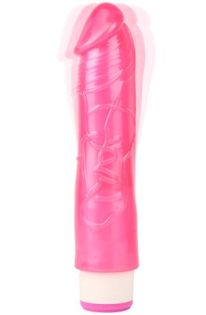 Sexy Whopper Pink Vibrator 20 cm Dildo med vibrator