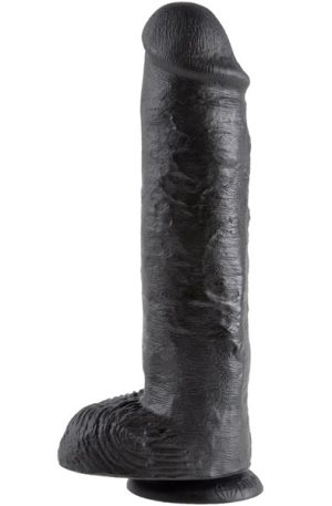 Pipedream King Cock With Balls Black 28 cm