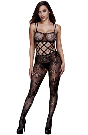 Baci Sexy Crotchless Catsuit S-L Bodystocking