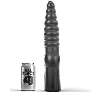 ALL BLACK - ANAL DILDO - 33 CM