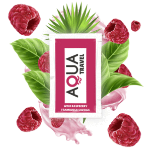 AQUA TRAVEL - VATTENBASERAT GLIDMEDEL - HALLON 6ML