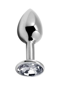 Alive BDSM Line Analplugg metall Medium, Klar