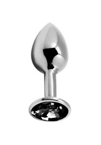 Alive BDSM Line Analplugg metall Small, Svart