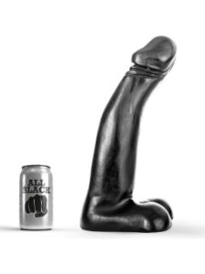 All Black Realistic Black Fisting Dildo 29 Cm