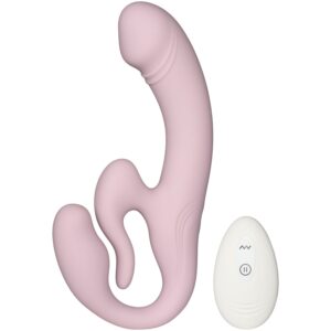 Amaysin Double Trouble Strapless Strap-On Dildo 19 cm - Rosa
