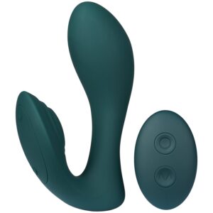 Amaysin G-punkt- och Klitorisvibrator med Fjärrkontroll - Grön
