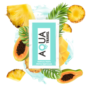 Aqua Travel - Vattenbaserad Glidmedel med Tropiska Frukter, 6 ml