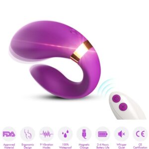 Armony Crescentvibrator för par med fjärrkontroll