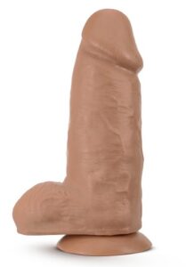 Au Naturel Chub Dual Density Dildo Mocha 25 cm