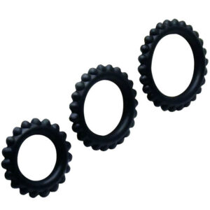 BAILE Titan Set - 3-Pack Penisringar Svart