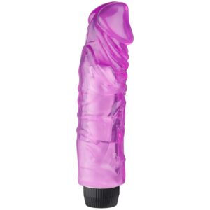 Baseks Realistisk Multispeed Dildovibrator XL 22 cm - Purple
