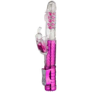 Baseks Thrusting Butterfly Uppladdningsbar G-punktsvibrator - Fuchsia