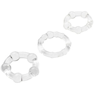 Baseks Triple Fun Penisring Set - Klar