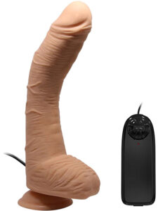 Beautiful Alex: Realistisk Dildovibrator med Sugpropp, 28 cm, ljus