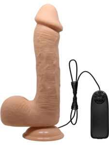 Beautiful Johnson: Realistisk Dildovibrator med Sugpropp, 23 cm, ljus
