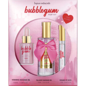 Bubblegum Play Kit - Massage- och glid-set med läppglans
