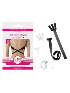 Bye-Bra Open Back Bra Adapter Black & White