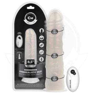 Cock Miller - Dildo med sugkopp, ljus och vibration 21,5 cm