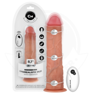 Cock Miller - Realistisk dildo med sugkopp och fjärrreglerad vibration 20,5 cm
