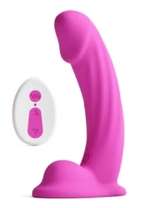 Colours Curve Vibrating Dildo Pink 16,4 cm Dildo med vibrator