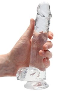 Crystal Clear dildo 19 cm, Clear