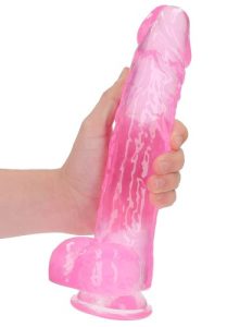 Crystal Clear dildo 25 cm, Pink