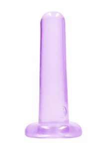 Crystal Clear non realistic dildo 13 cm, Purple