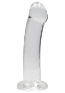 Crystal Clear non realistic dildo 17 cm, Clear