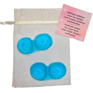 DIABLO PICANTE – 2 BREASTS SHAPED PERFUMED SOAPS BLUE