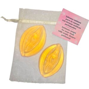 DIABLO PICANTE – 2 VAGINA SHAPED PERFUMED SOAPS YELLOW