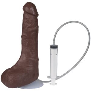 Doc Johnson Bust It Realistisk Squirting Dildo Choklad 24 cm - Brun
