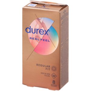 Durex Real Feel Latexfria standardkondomer 8-pack - Klar