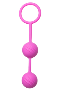 Easytoys Semi Ribbed Geisha Balls Rosa Knipkulor / Geishakulor