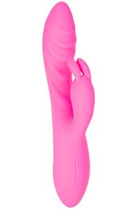 Flexible Ribbed Rabbit Vibrator Pink Rabbitvibrator
