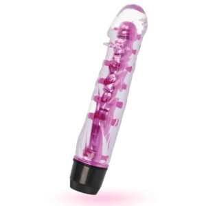 Glossy - Vattentät Rosa Dildovibrator - Lenny 14 cm