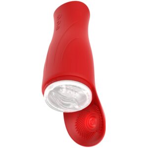 Hidden Desire Fusion X Super Suction Nutbuster Triple Masturbator - Röd