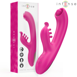 INTENSE – CHRISTINA MULTIFUNCTION RABBIT VIBRATOR 22.5 CM PINK