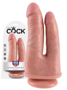 KING COCK DOUBLE PENETRATOR FLESH