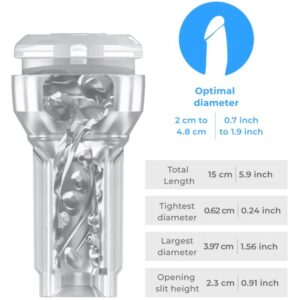 Kiiroo Feel Pocket Stroker Crystal - Transparent Stroker