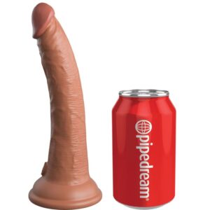 King Cock Elite Realistisk Dildo 17,8 cm Karamell