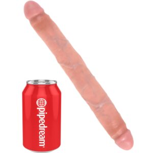 King Cock Slim Dubbeldildo 30 cm - Nude