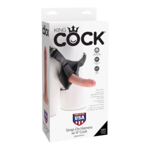 King Cock Strap-On Harness M/6 Dildo