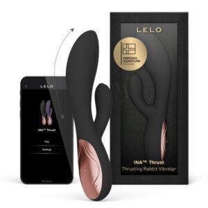 LELO - INA THRUST RABBIT THRUSTING VIBRATOR BLACK