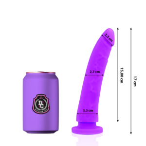 Lila Dildo i Medicinsk Silikon 17 cm