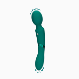 Loveline Double-Sided Vibrating Wand Green