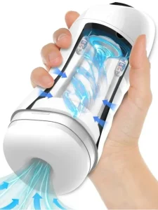Max Cup Masturbator Vibration & Suction White Automatisk Masturbator
