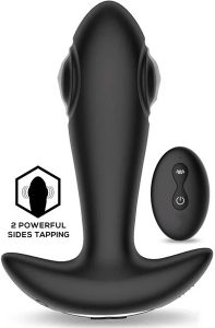 Milton Dual Tapping Anal Plug With Remote Analplugg med vibrator