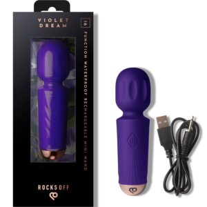 Mini Vibrator Wand med 16 Funktioner - Violet Dream