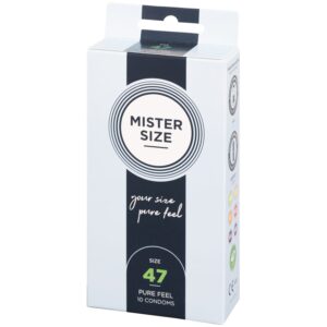 Mister Size Pure Feel Kondomer 10 st (47-69 mm) - Klar